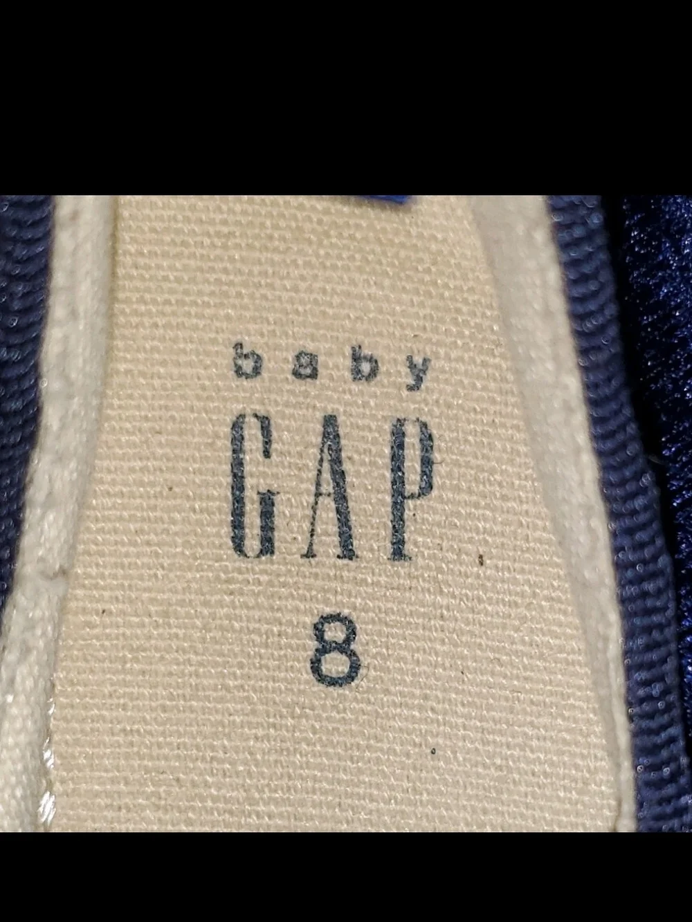 GAP Navy Velvet Bow Mary Janes Size 8 Toddler